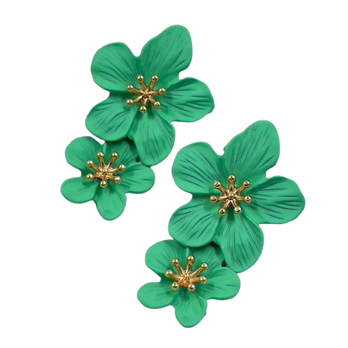 Multicolor Bloom Floral Earrings