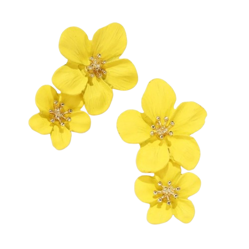 Multicolor Bloom Floral Earrings